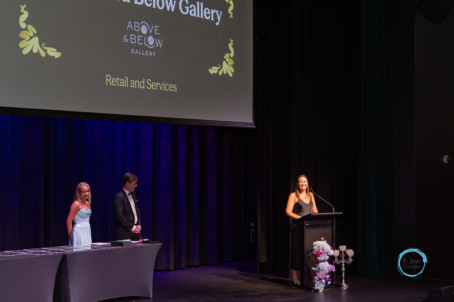 Brooke Miles accepting award