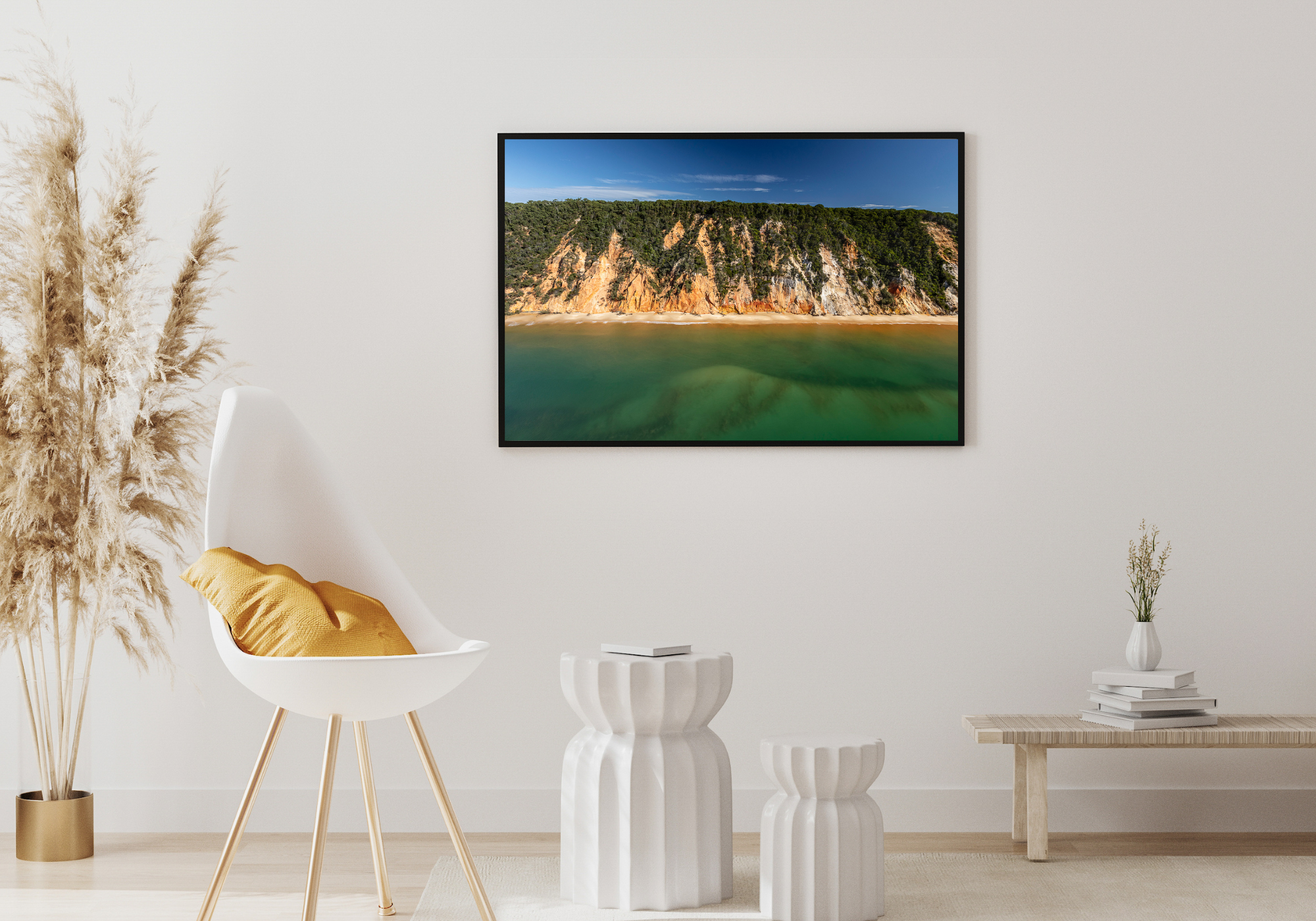 Rainbow Stacks - Nature Coastal Print
