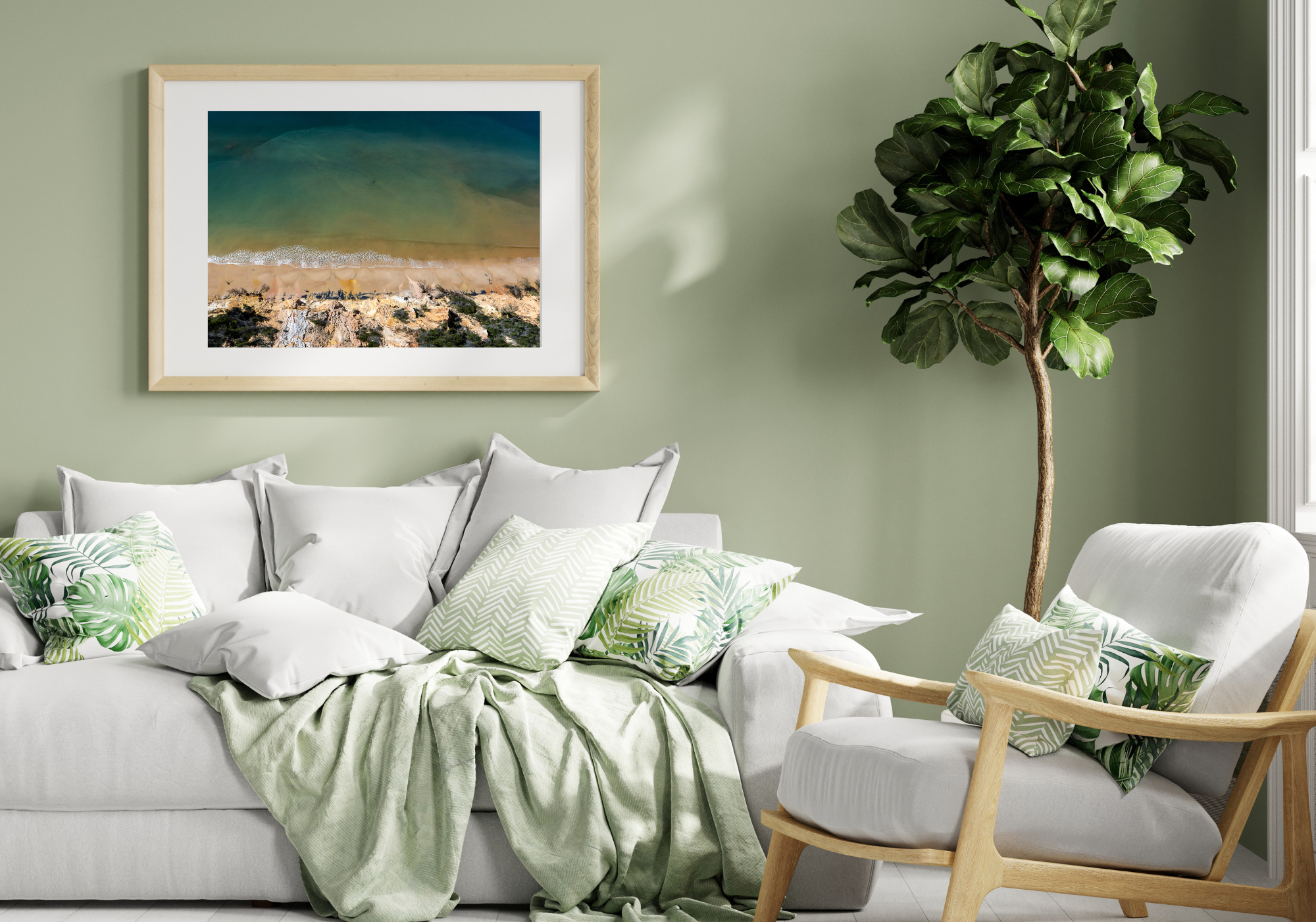 Rainbow Layers - Nature Coastal Print