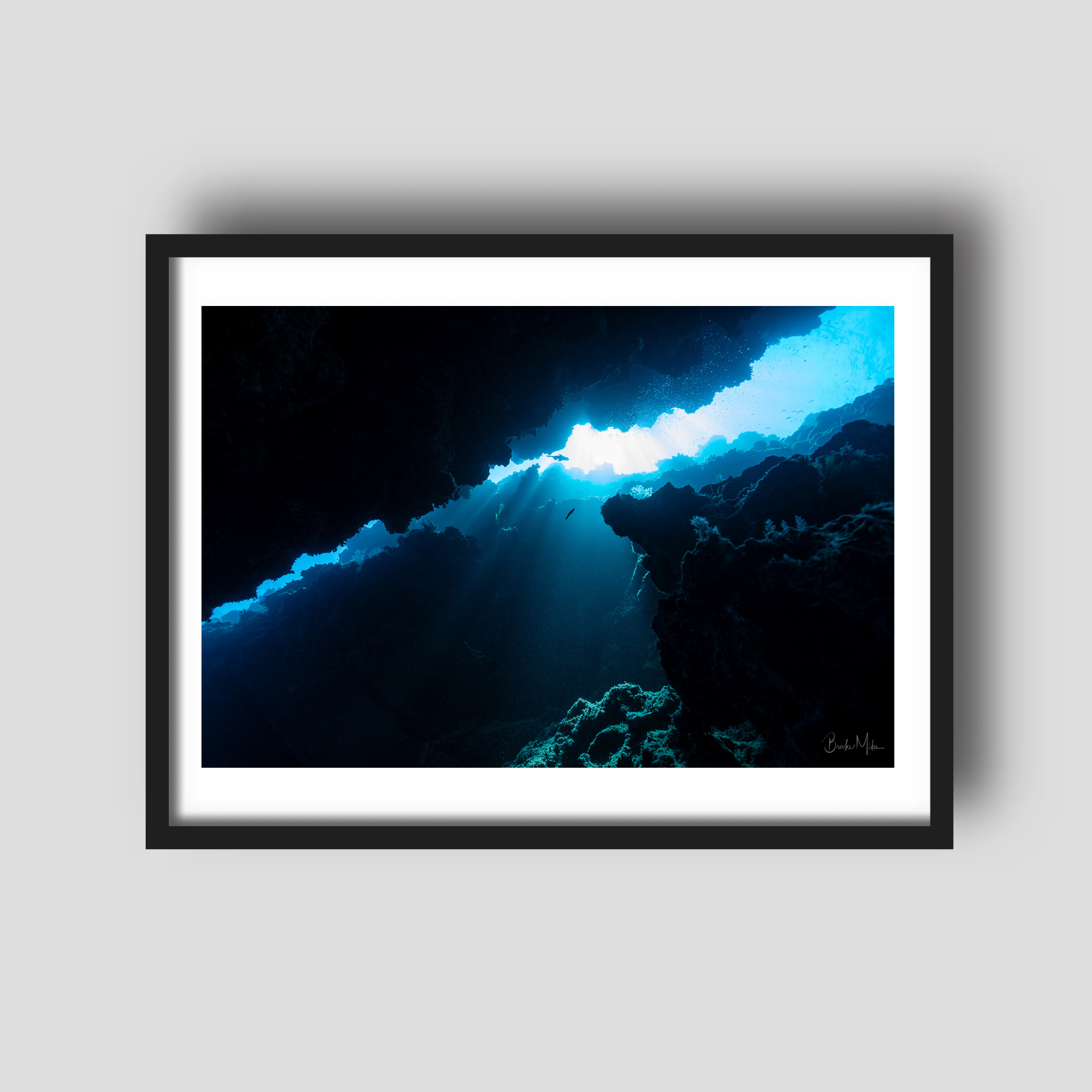 Bait Cave - Underwater Reef Print