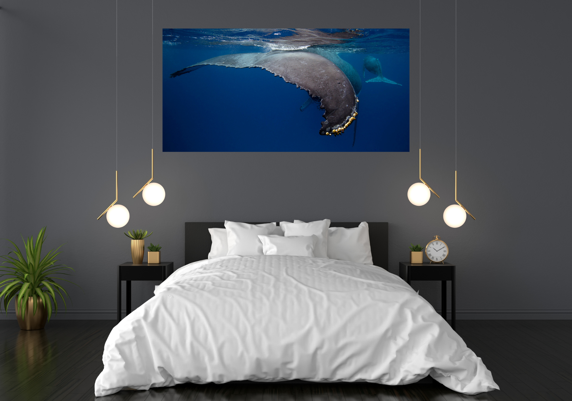 Barnacles - Humpback Whale Fluke Print