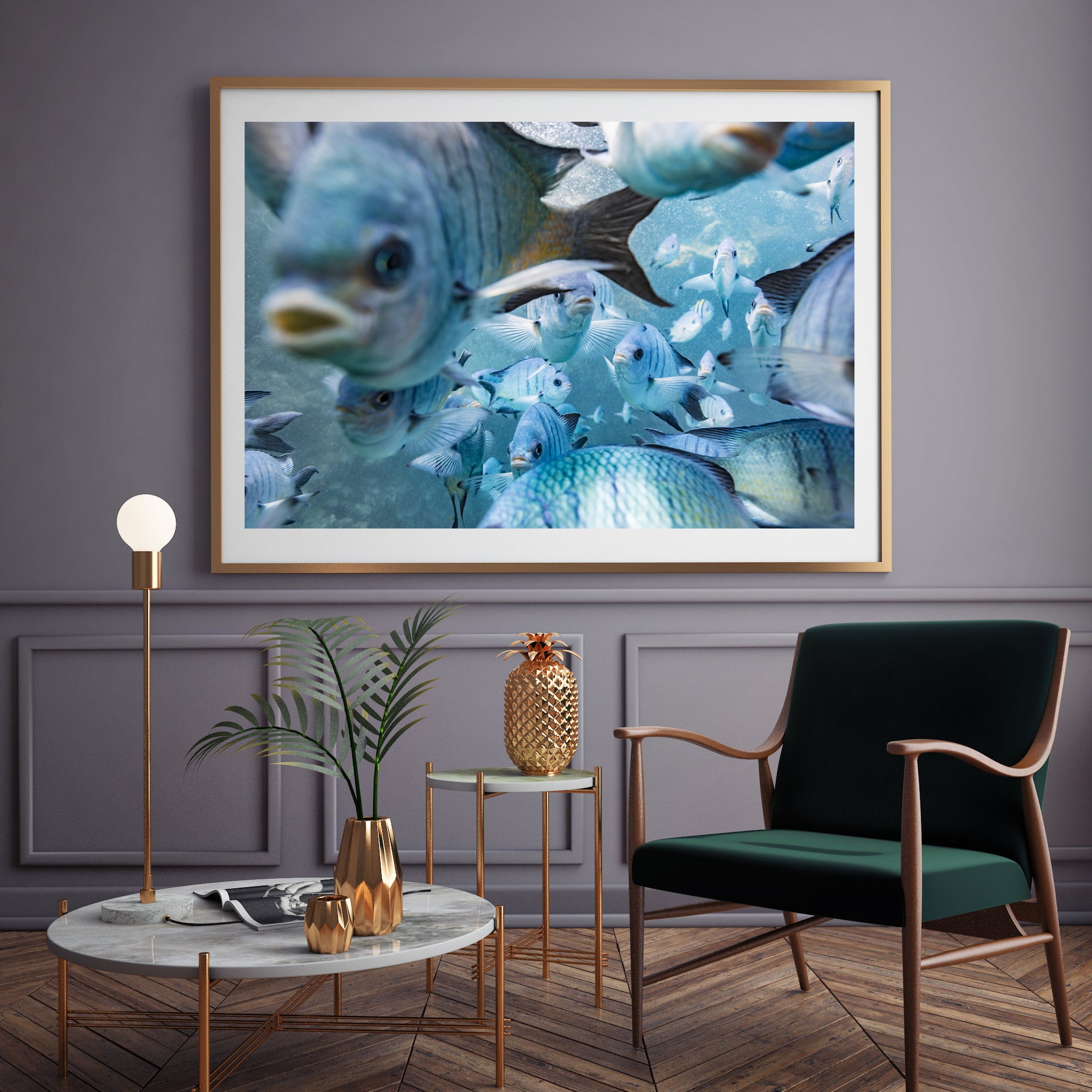 Damsel in Distress - Underwater Damselfish Print
