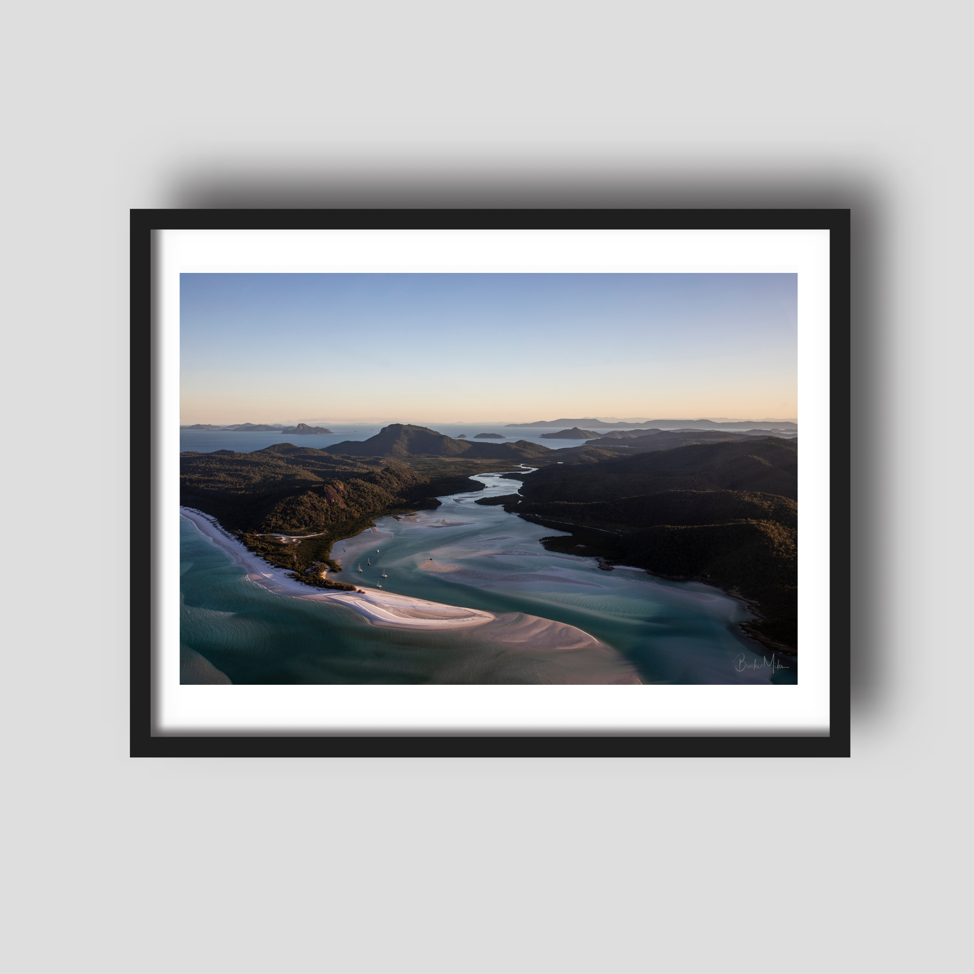 Decadence - Hill Inlet Whitehaven Beach Aerial Print