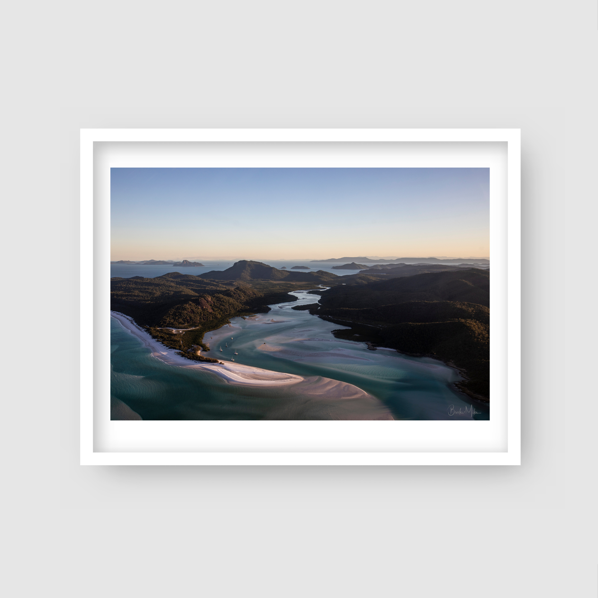 Decadence - Hill Inlet Whitehaven Beach Aerial Print