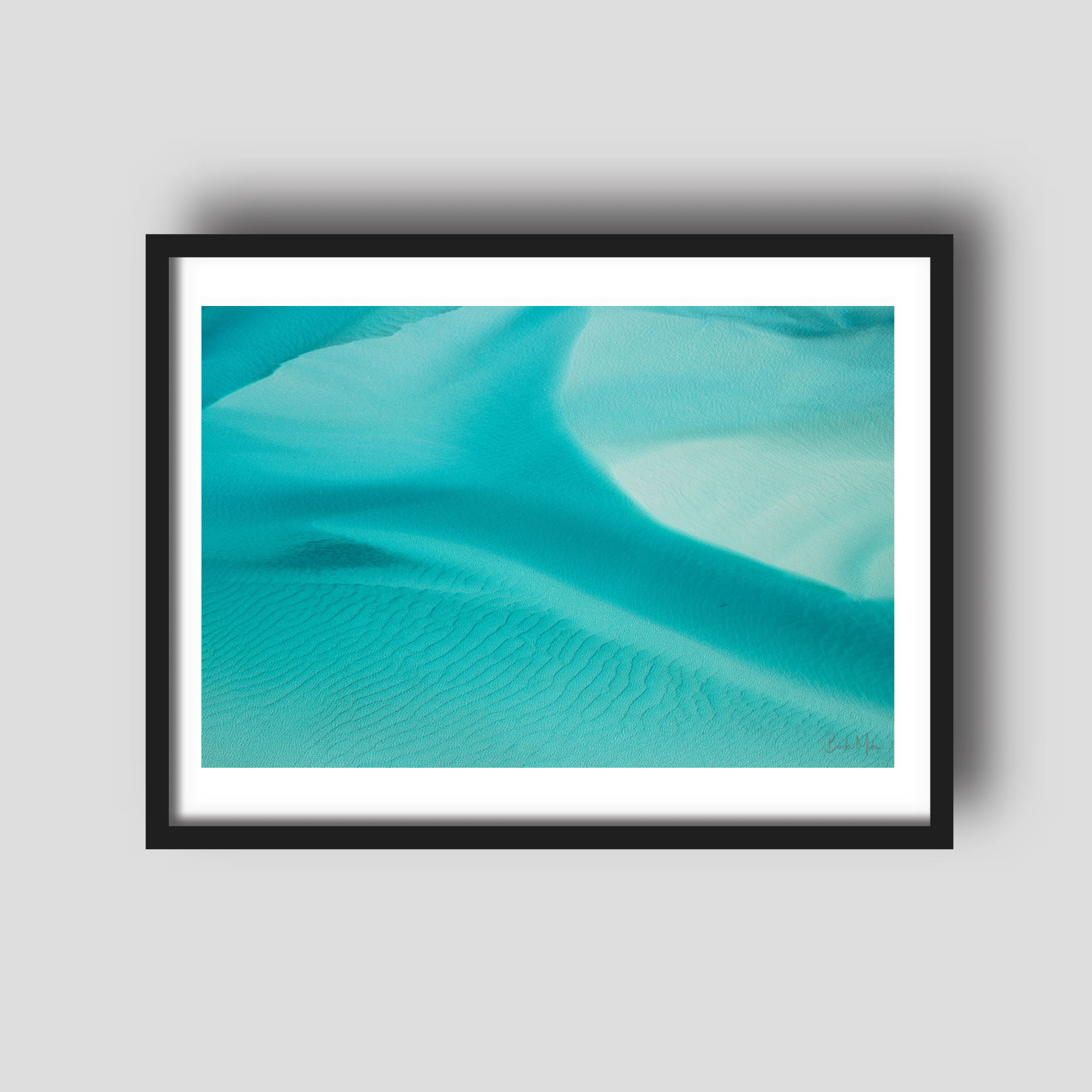 Dunes Below - Hill Inlet Aerial Print