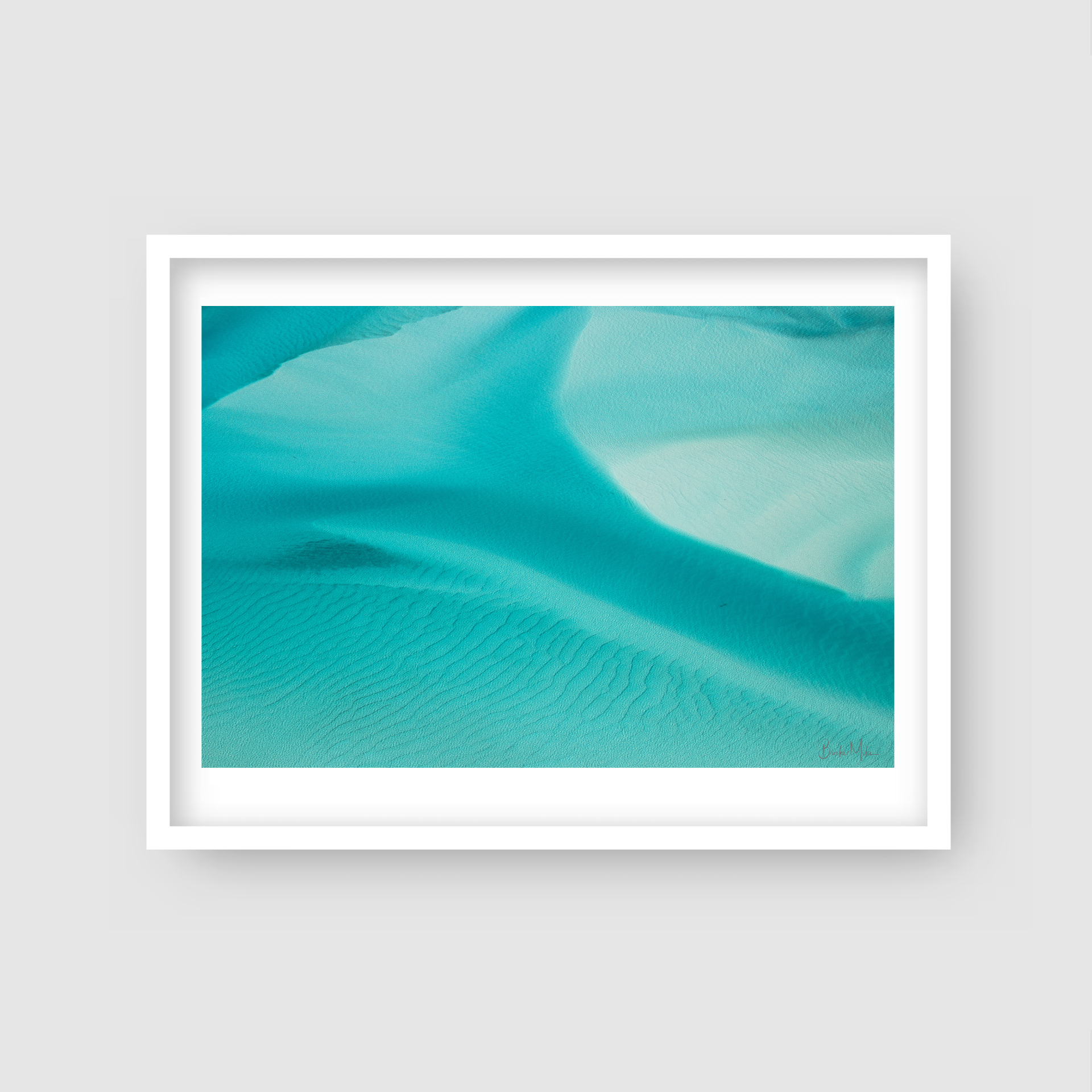 Dunes Below - Hill Inlet Aerial Print