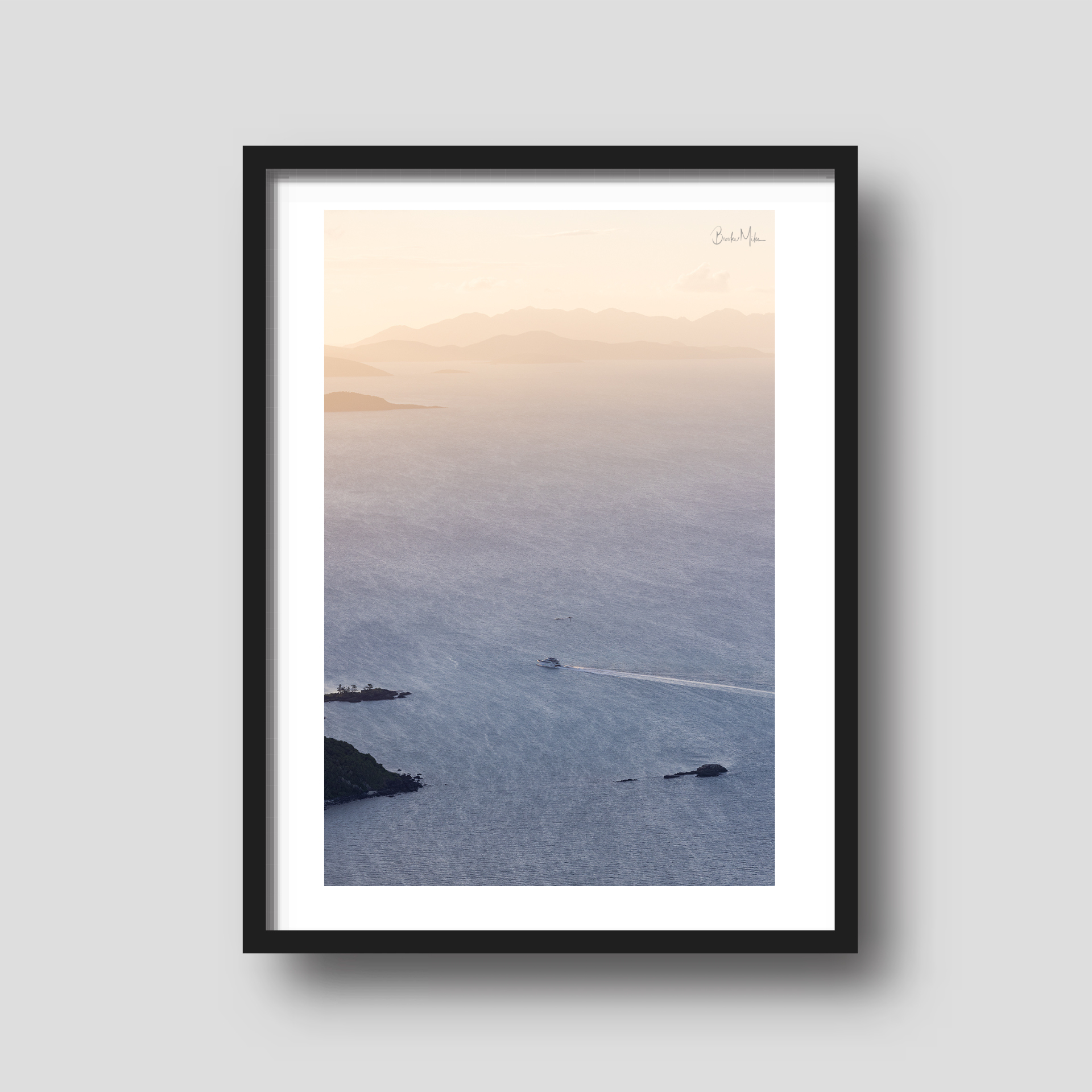 Dusks Embrace - Oceans Aerial Print