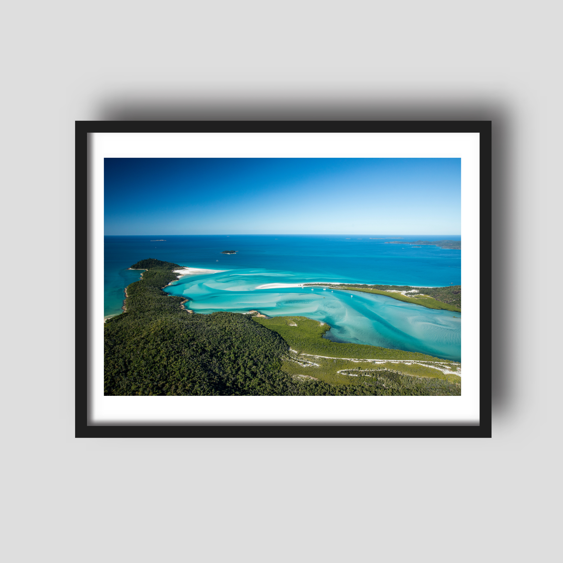 Eastern View - Hill Inlet Aerial Print