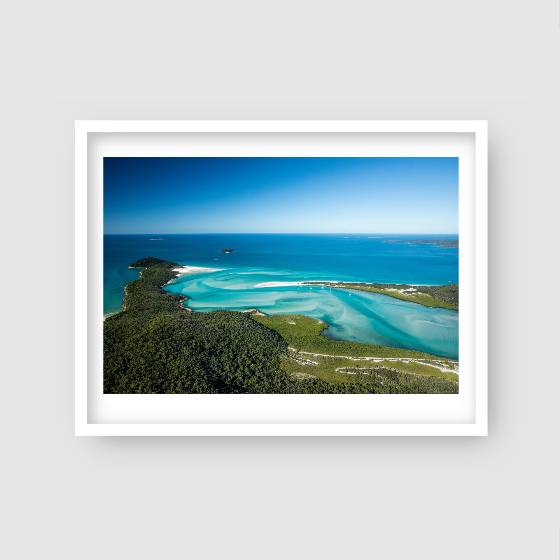 Eastern View - Hill Inlet Aerial Print