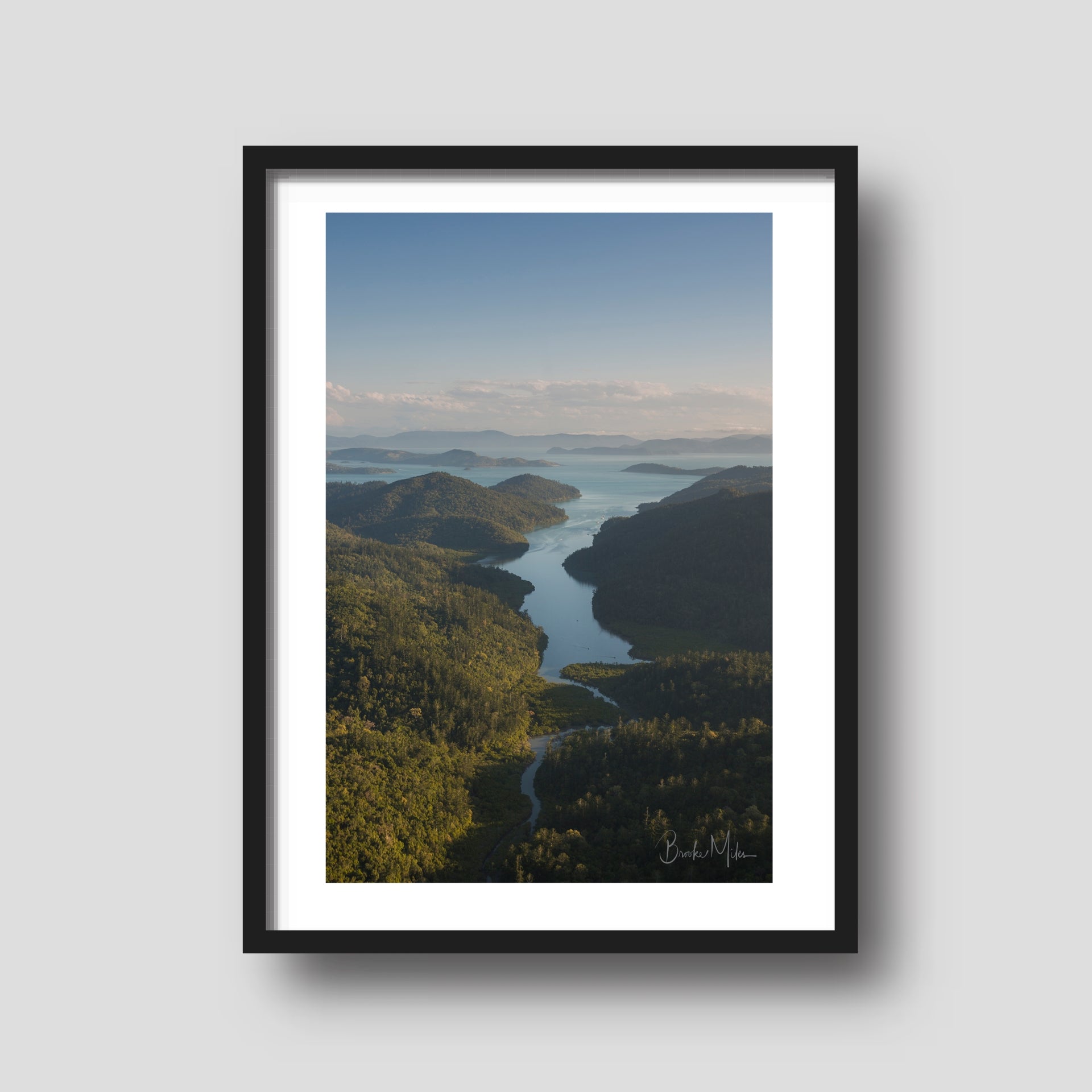 Gulnare's Reach - Hill Inlet Aerial Print