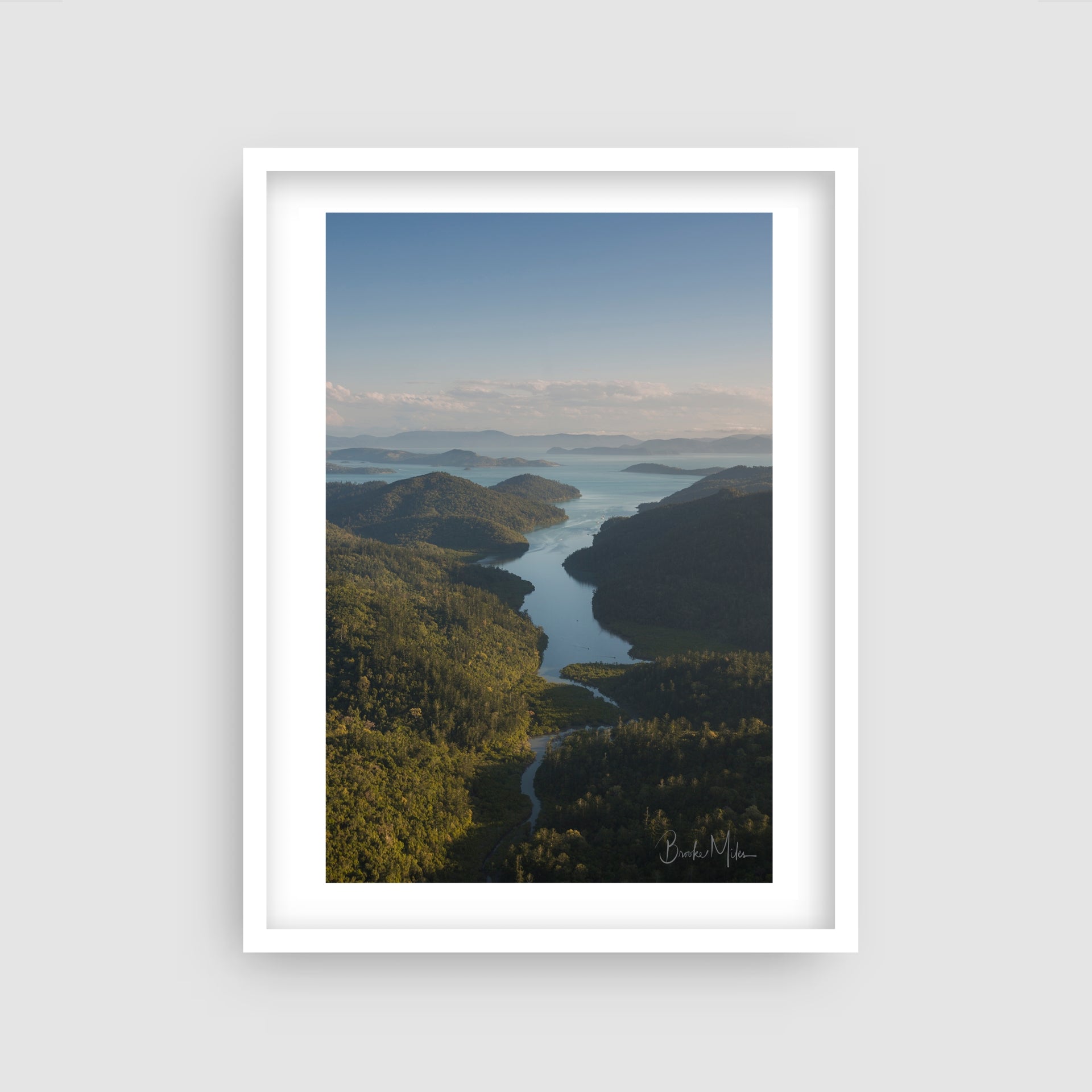 Gulnare's Reach - Hill Inlet Aerial Print