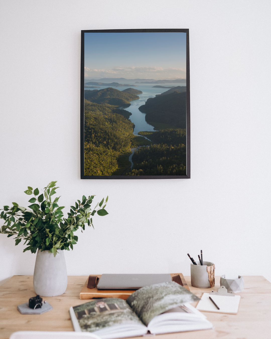 Gulnare's Reach - Hill Inlet Aerial Print