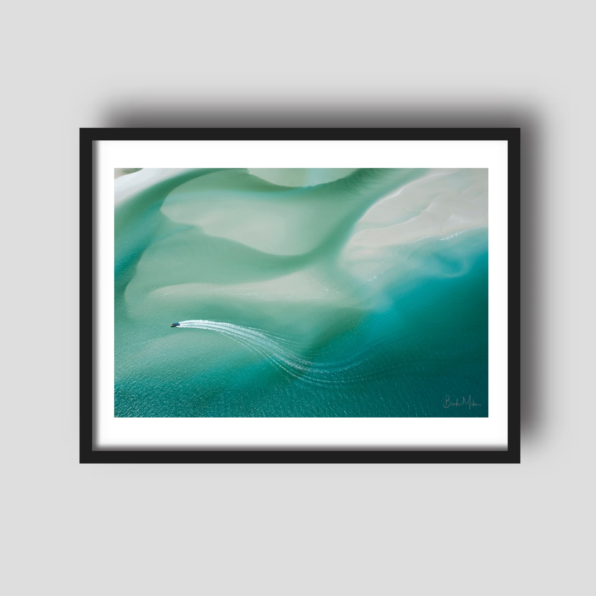 Inlet Wakes - Hill Inlet Aerial Print