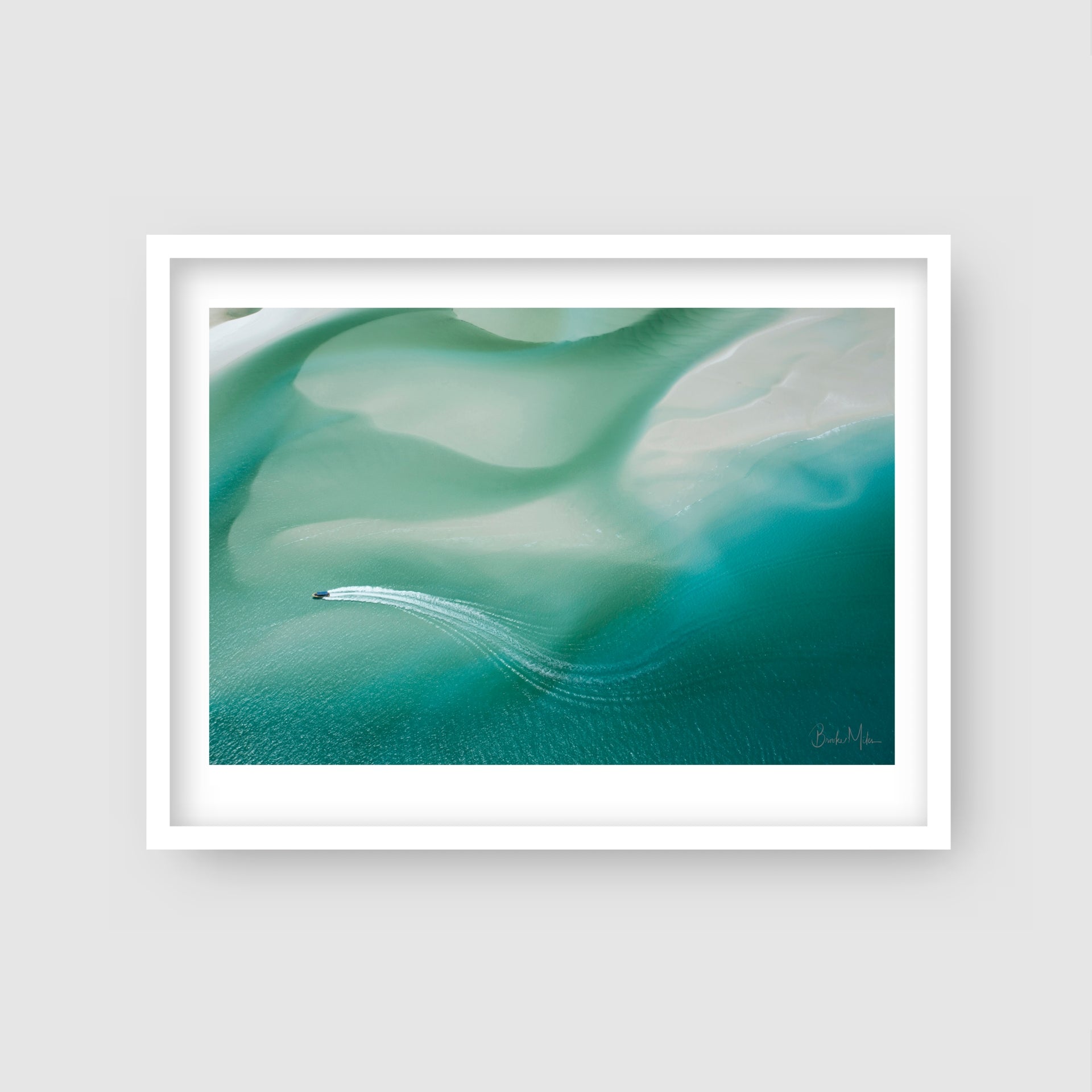 Inlet Wakes - Hill Inlet Aerial Print