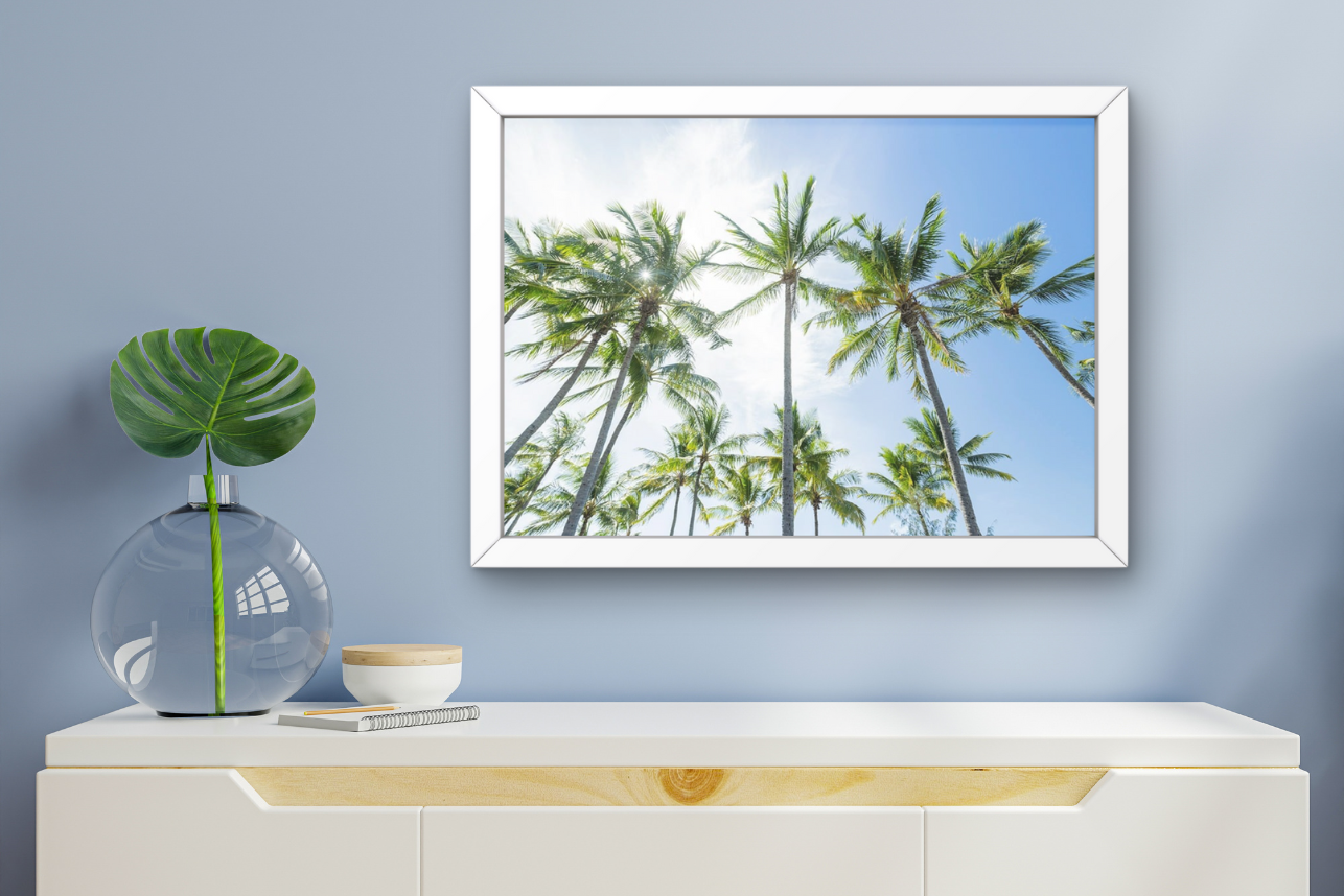 Island Glow - Palm Tree Print