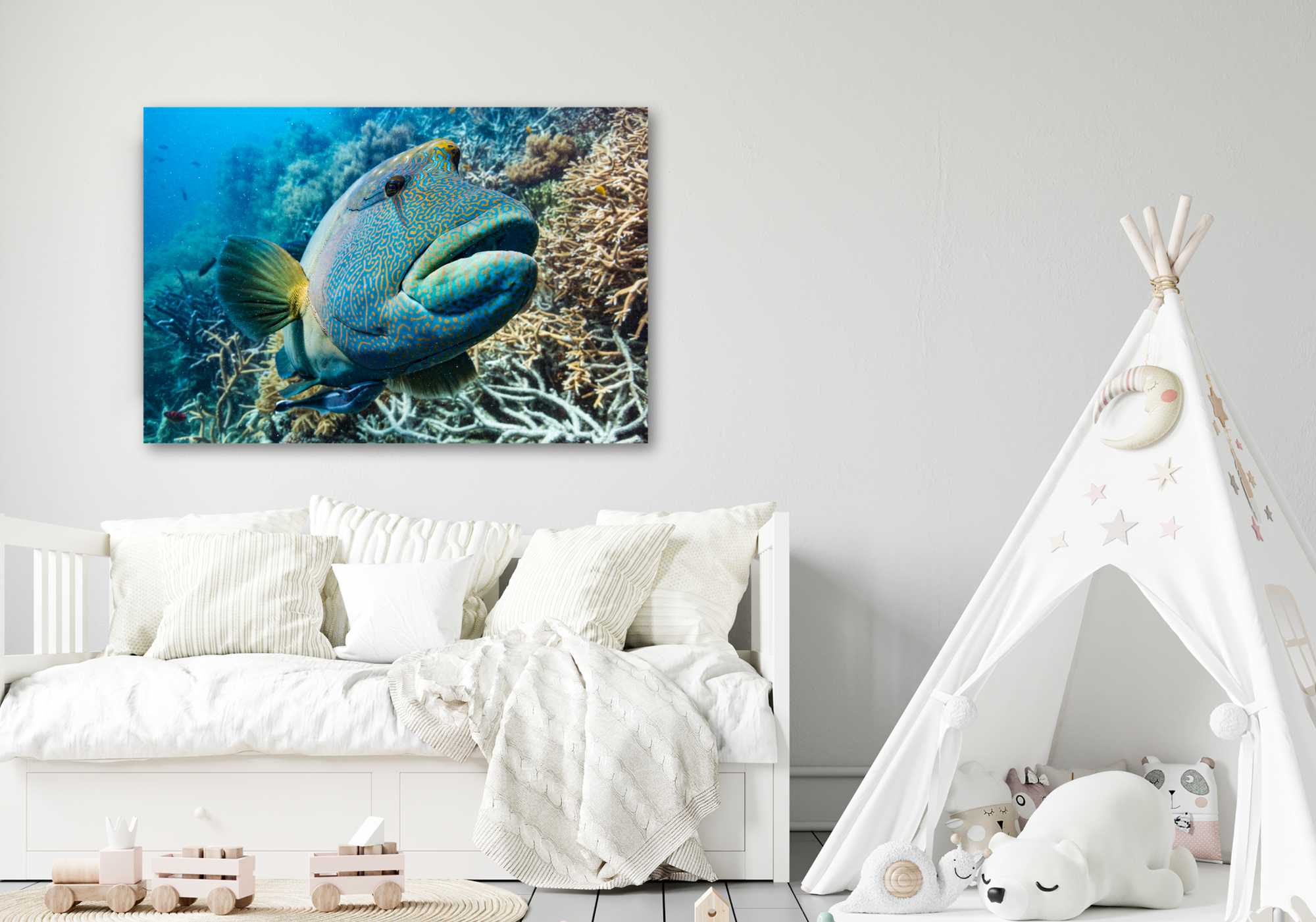 Lippy - Underwater Humphead Print