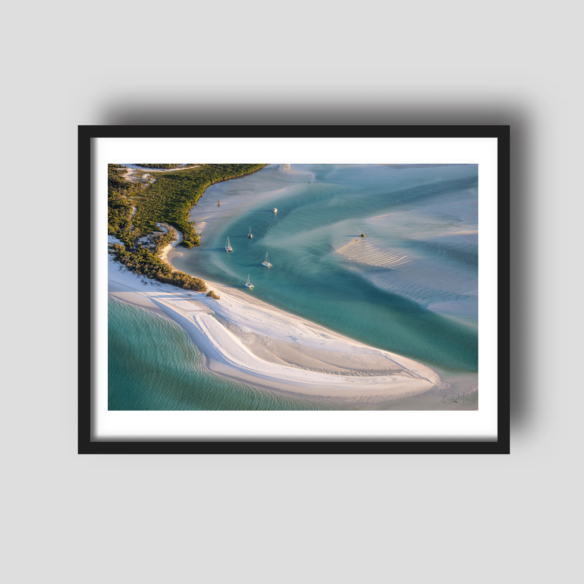 Love of Light - Hill Inlet Aerial Print