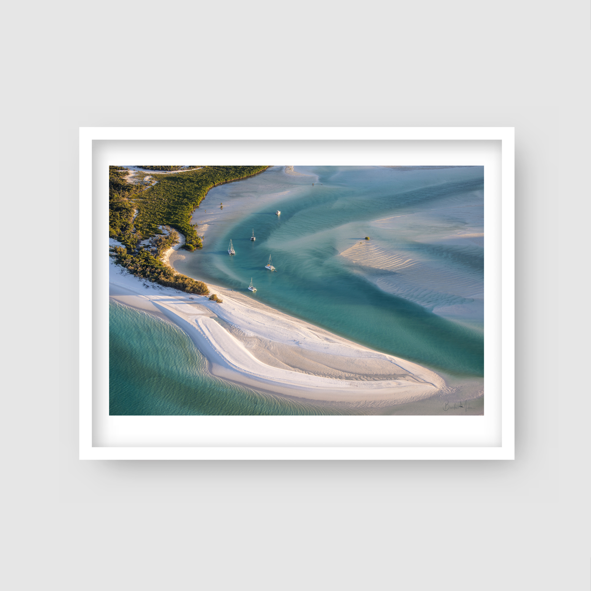 Love of Light - Hill Inlet Aerial Print