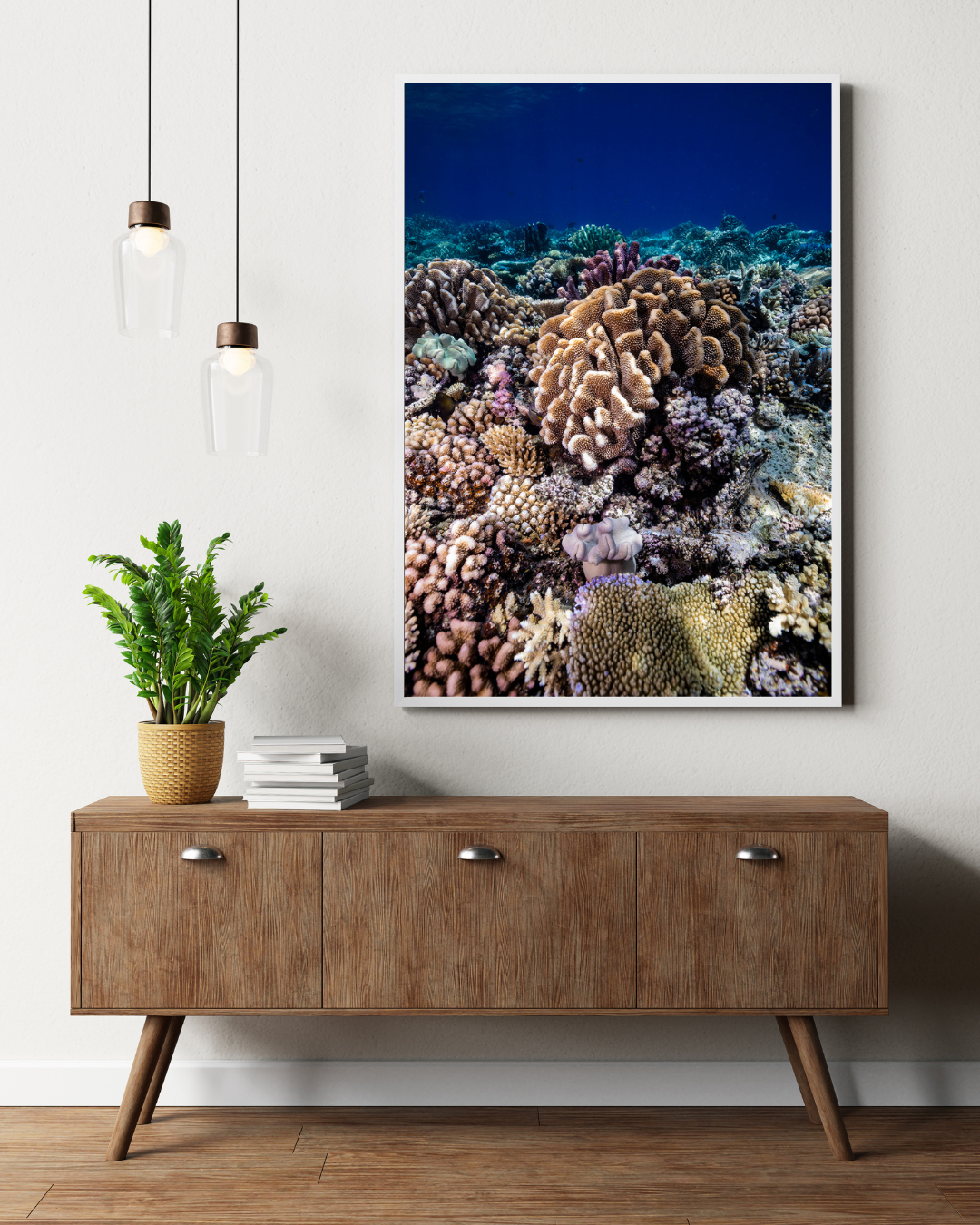 Neon Glow - Underwater Reef Print