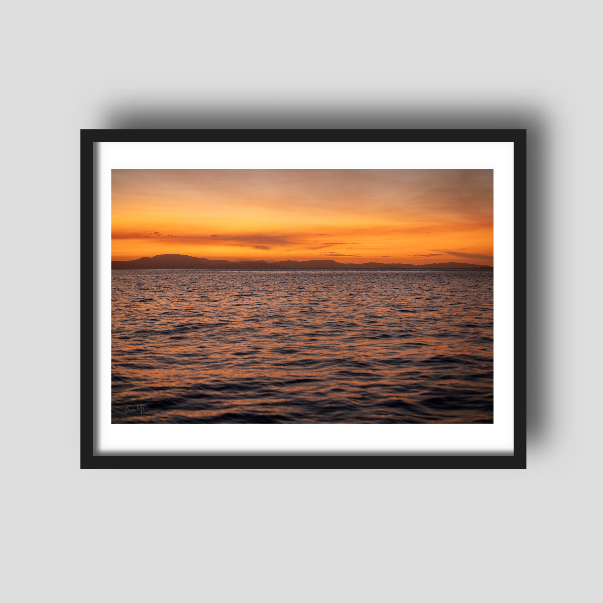 Painted Ocean - Sunset Print