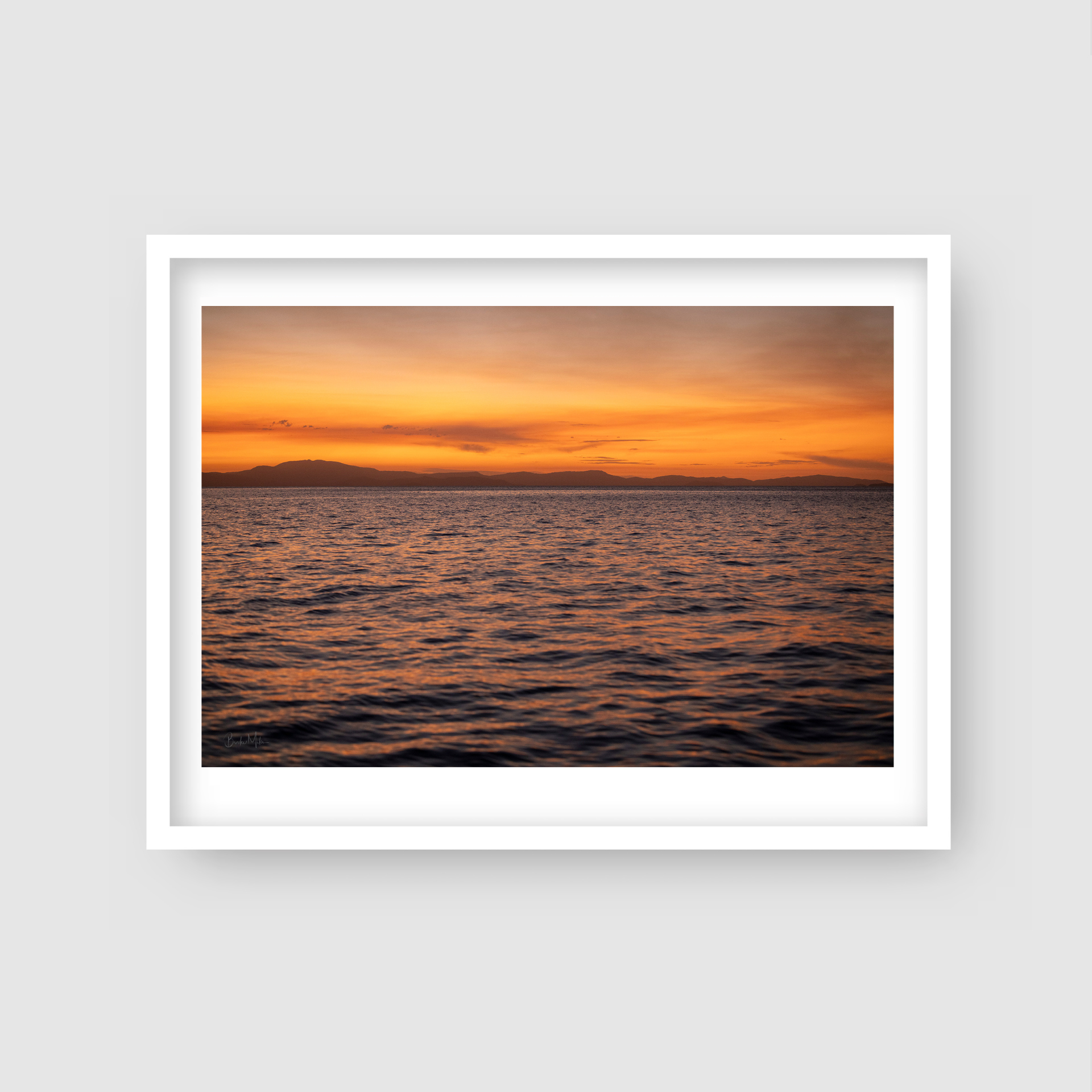 Painted Ocean - Sunset Print