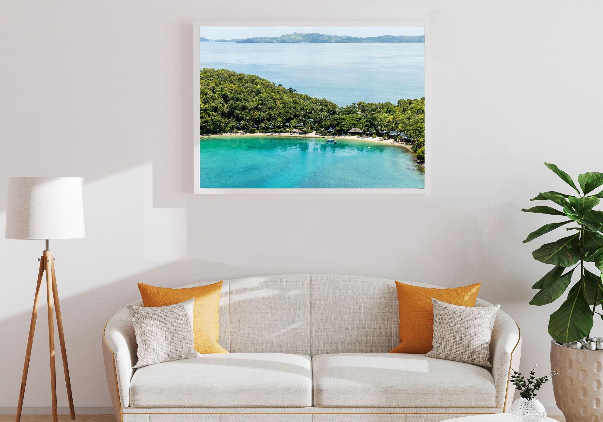 Peaceful Palm Bay - Whitsundays Print