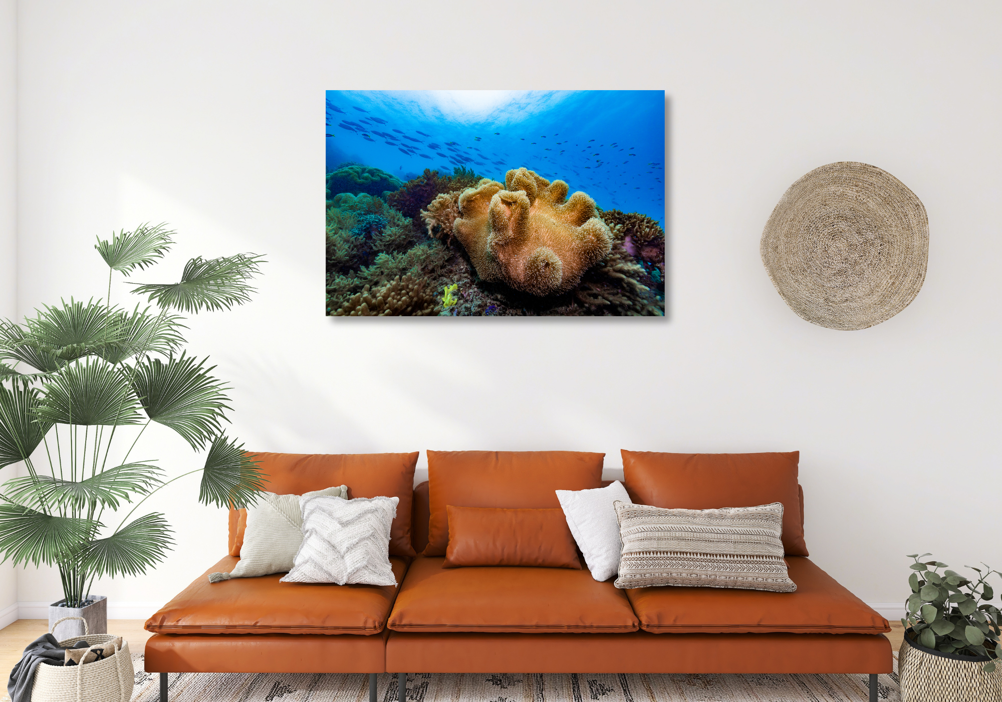Pillow Talk - Underwater Reef Print