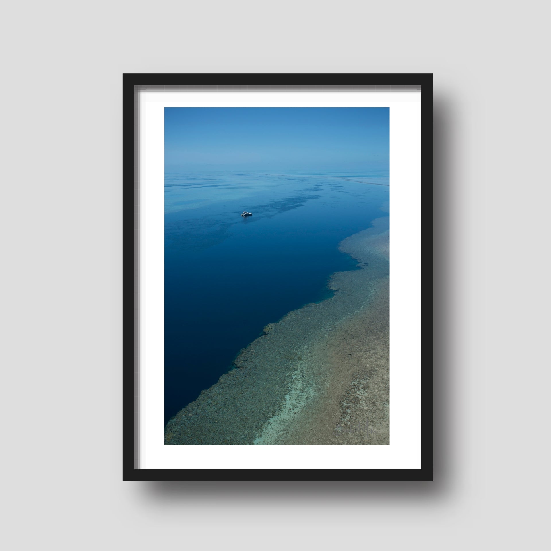 Sky, Sea, Reef - Great Barrier Reef Print