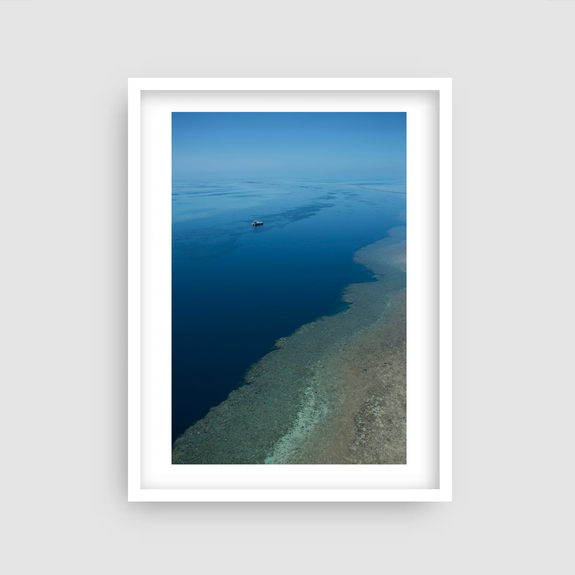 Sky, Sea, Reef - Great Barrier Reef Print