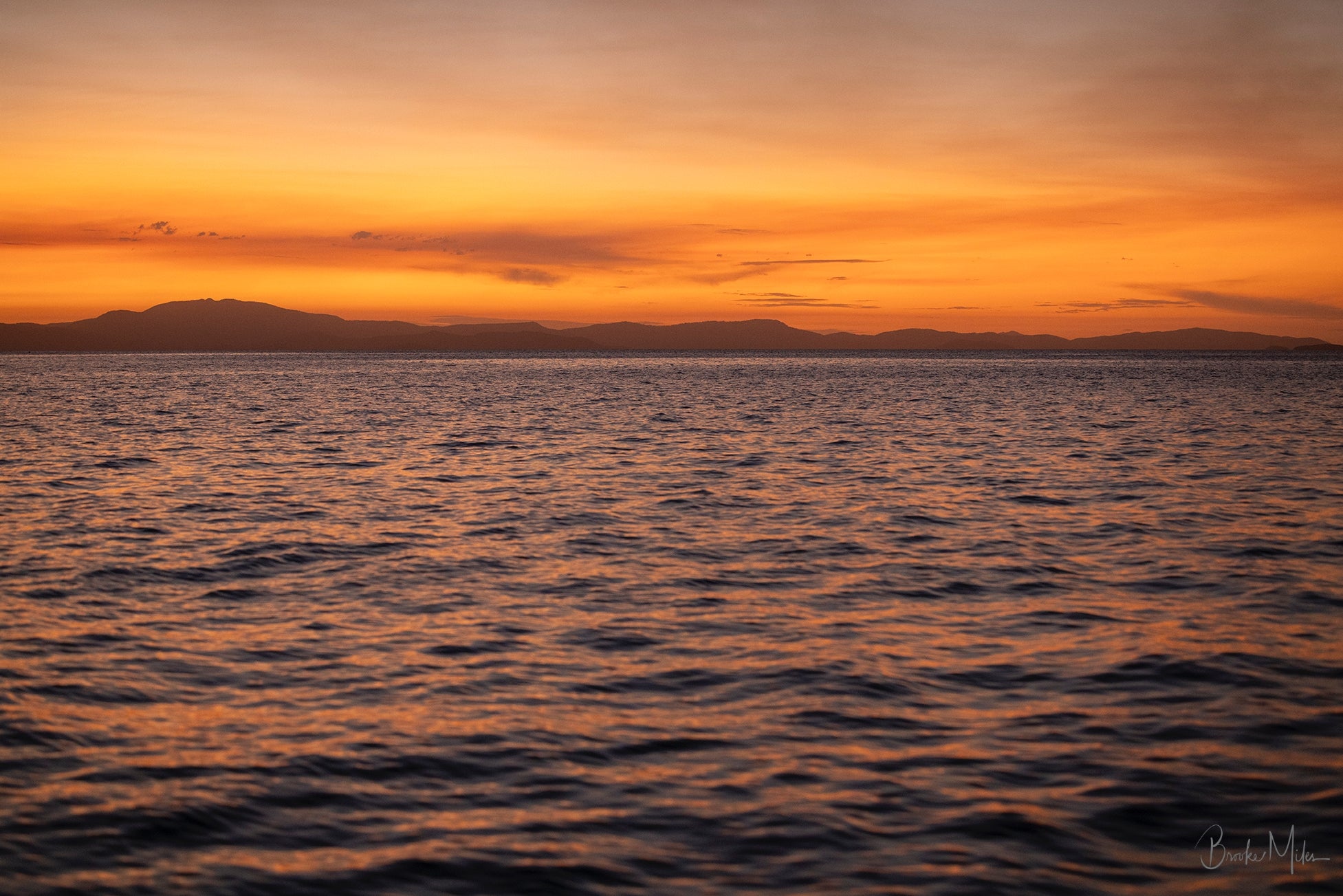 Painted Ocean - Sunset Print