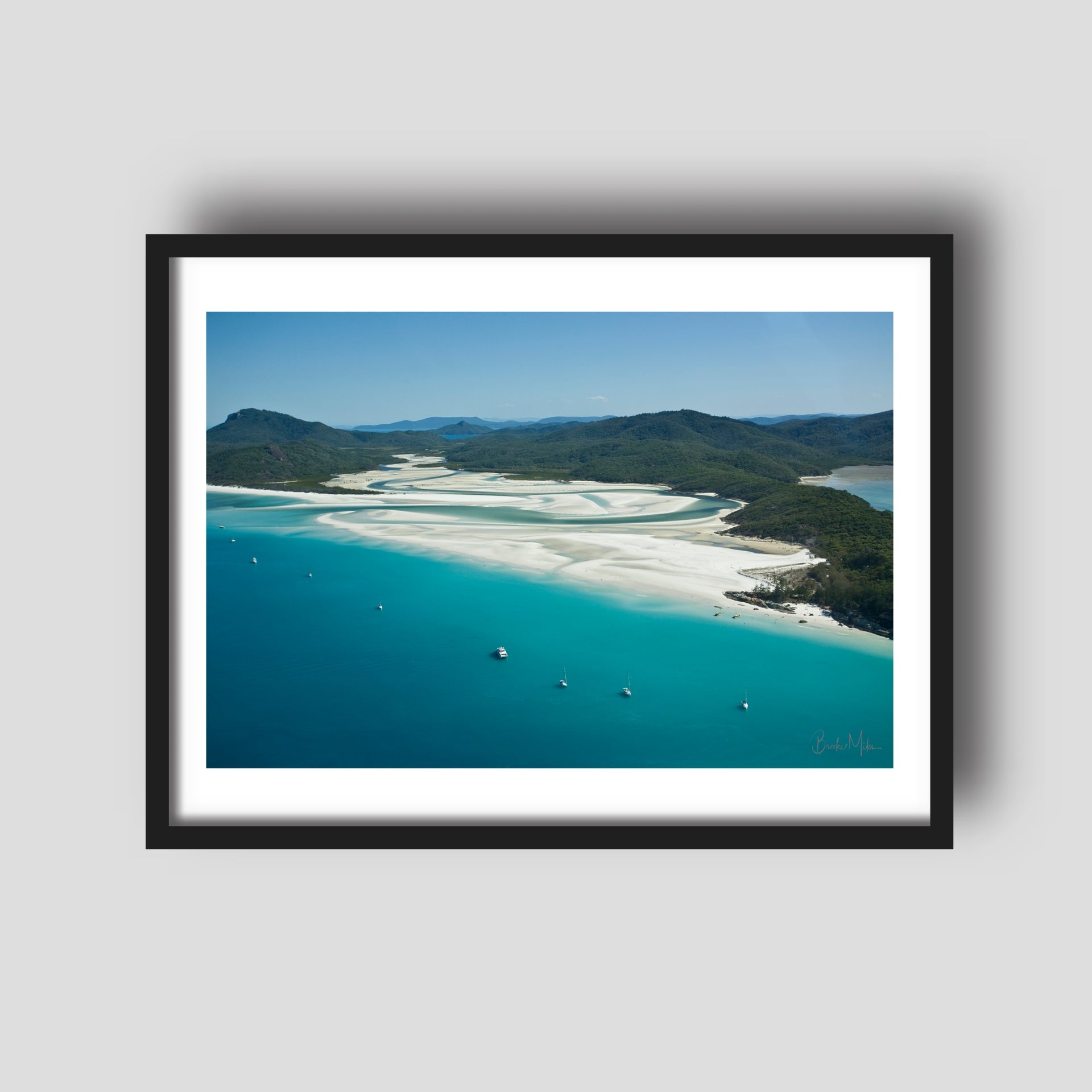 Traffic - Hill Inlet Aerial Print
