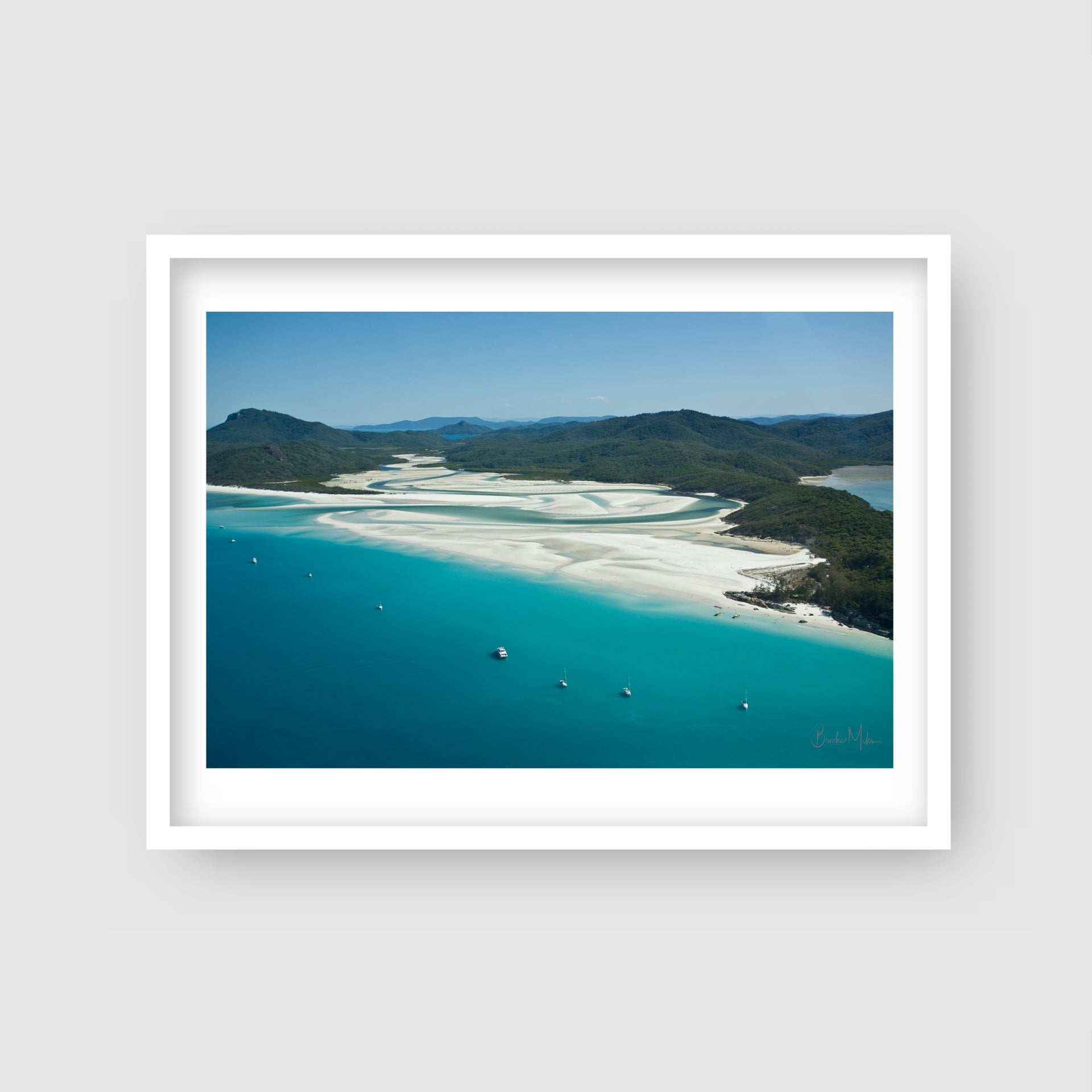 Traffic - Hill Inlet Aerial Print