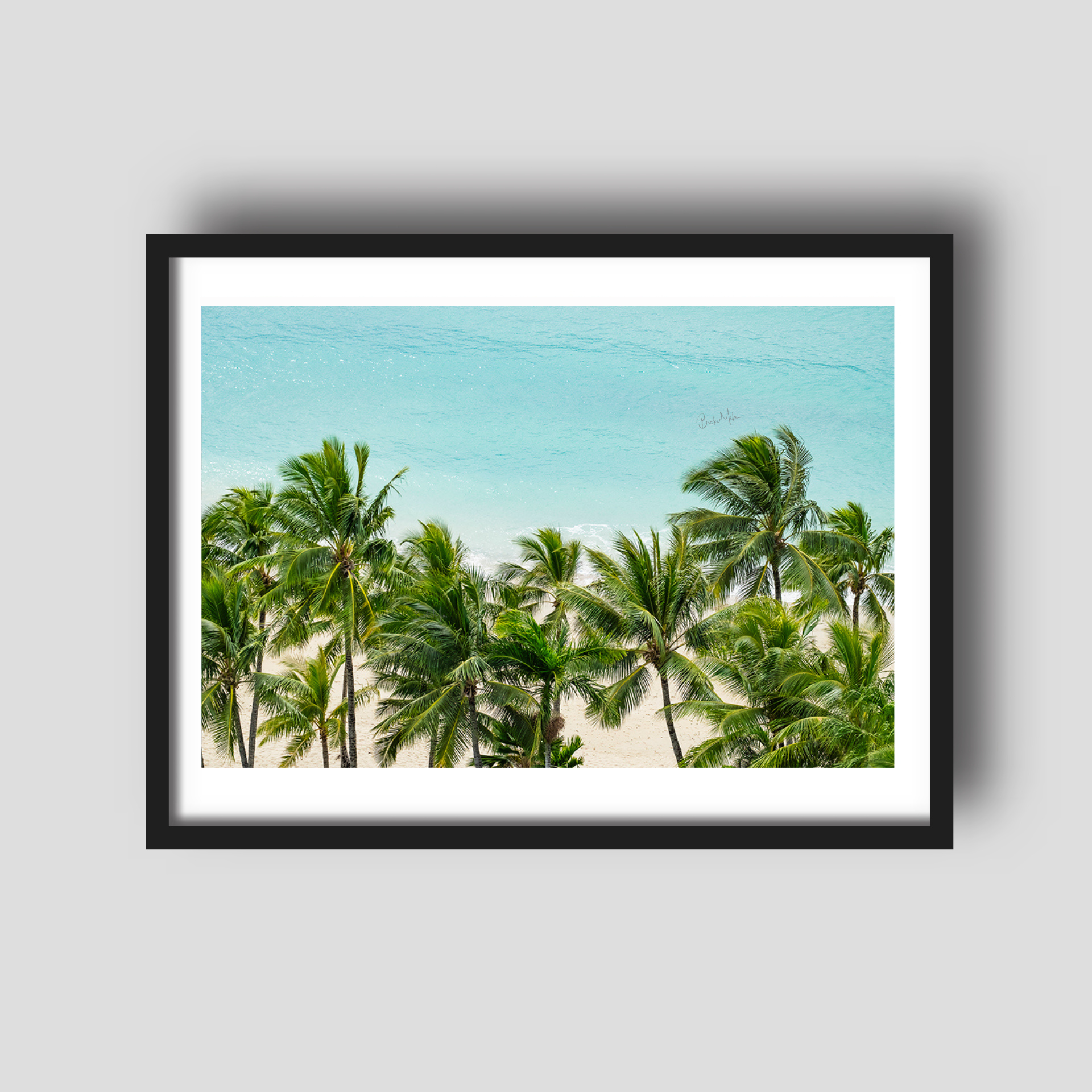 Tropical Escape - Palm Tree Beach Print