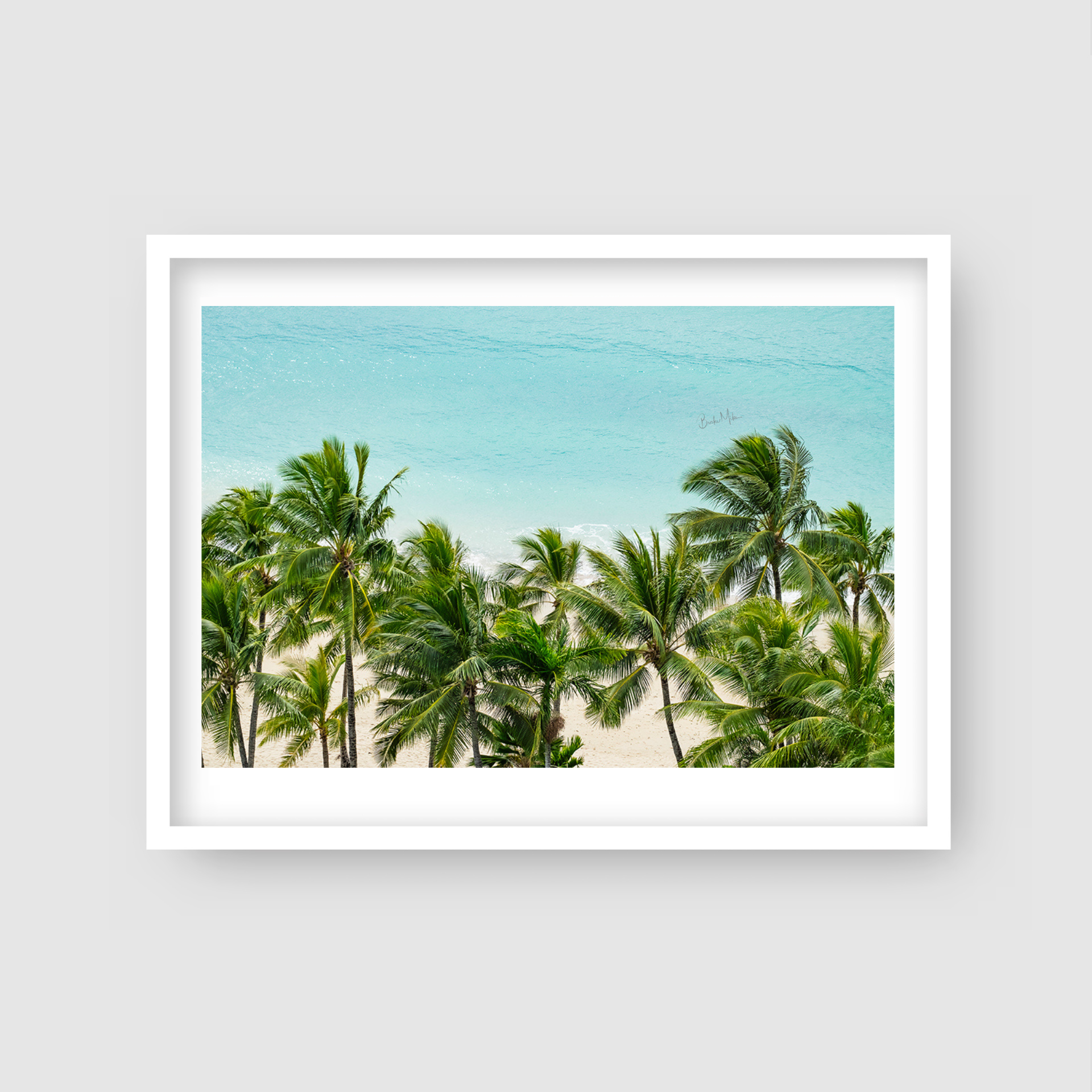Tropical Escape - Palm Tree Beach Print