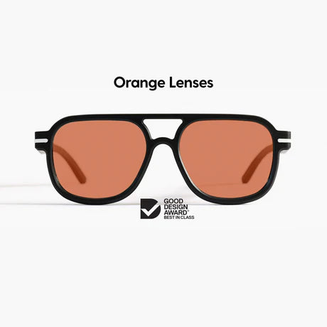 Good Citizens Newport Sunglasses Black Red 100% Recycled Customisable