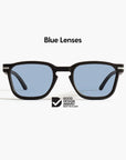 Good Citizens Palm Beach Sunglasses Black Blue 100% Recycled and Customisable