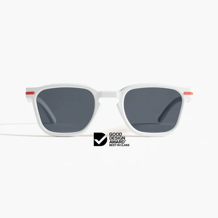 Good Citizens Palm Beach White Sunglasses | Recycled Customisable