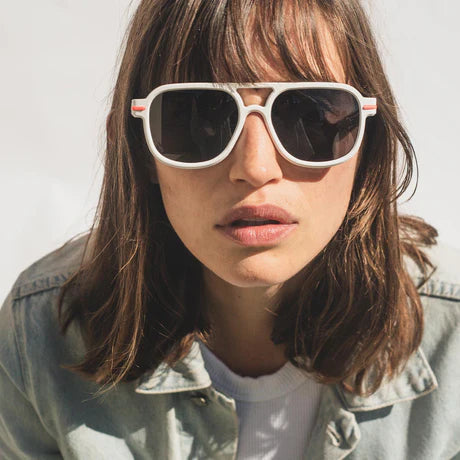 Good Citizens Newport Sunglasses White – 100% Recycled & Customisable