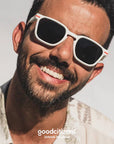 Good Citizens Palm Beach White Sunglasses | Recycled Customisable