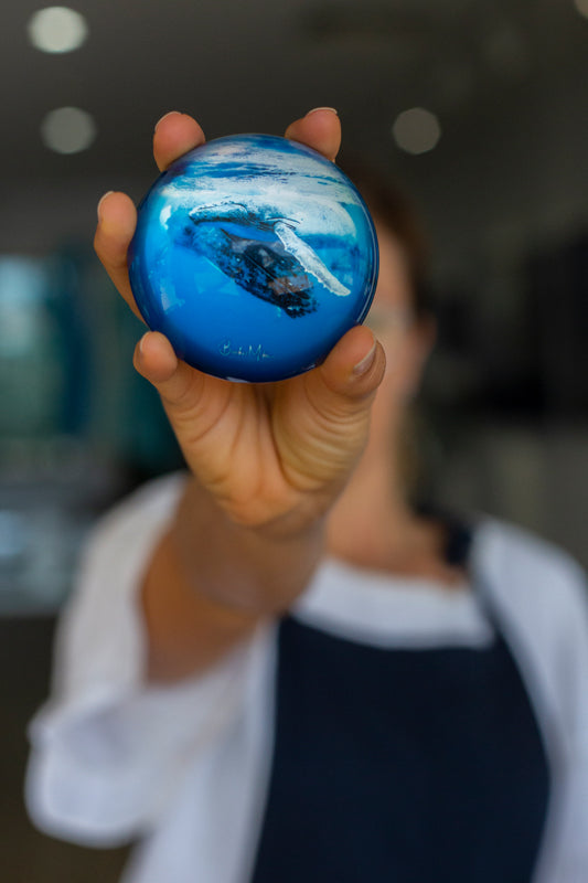 Glass Dome A Mothers Touch Humpback Whale Image 3