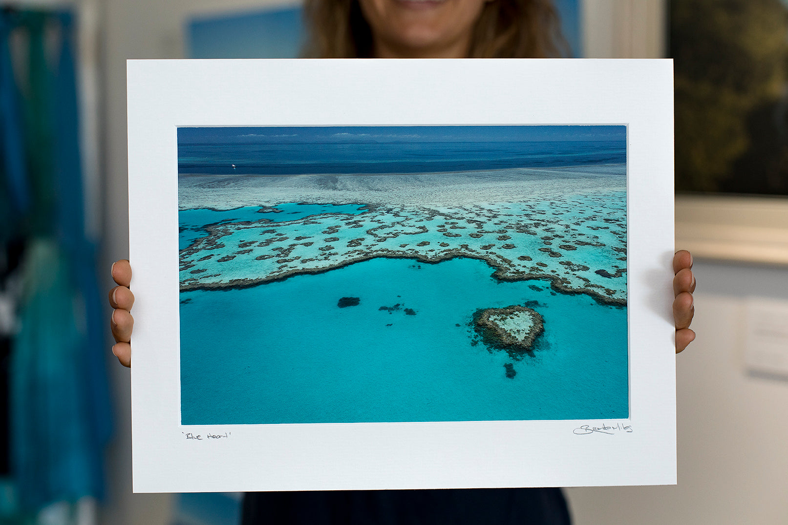 Art Mount Blue Heart