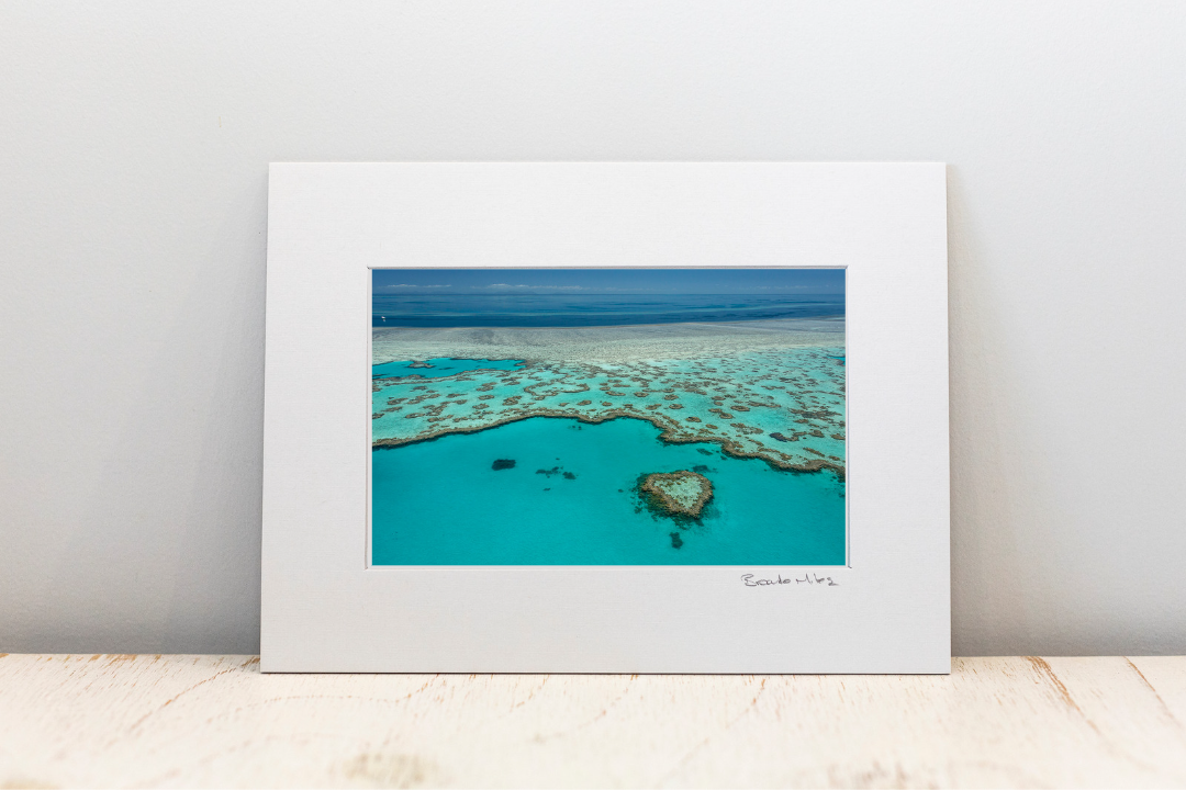 Photo Mount Small - Blue Heart