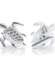 Turtle Cufflinks  - Sterling Silver