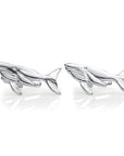 Whale Cufflinks  - Sterling Silver