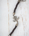 Turtle Bracelet - Leather + Silver