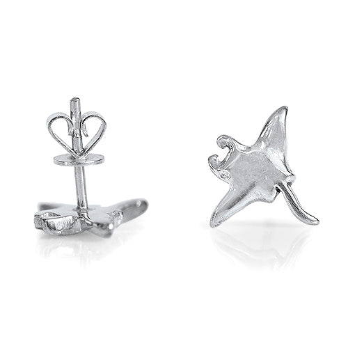 Manta ray earrings top