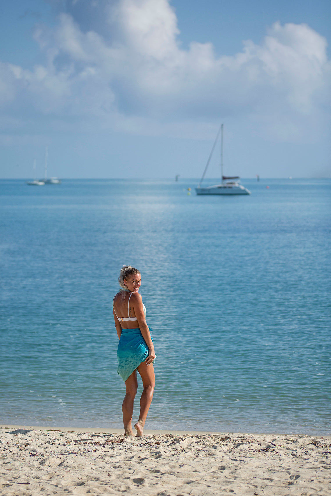 Silk Sarong Debbie Beach sand