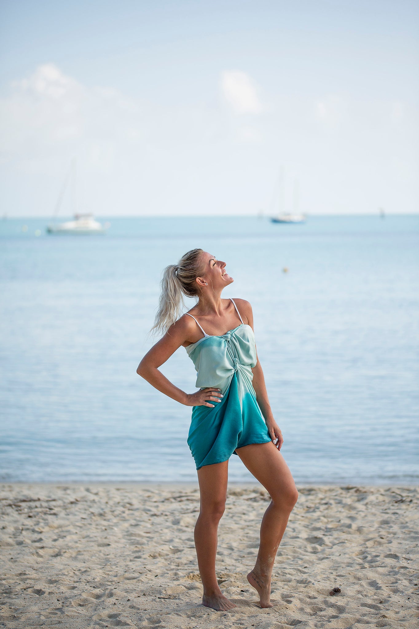 Silk Sarong Comet Print Beach