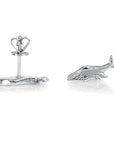 Whale Earrings  - Sterling Silver