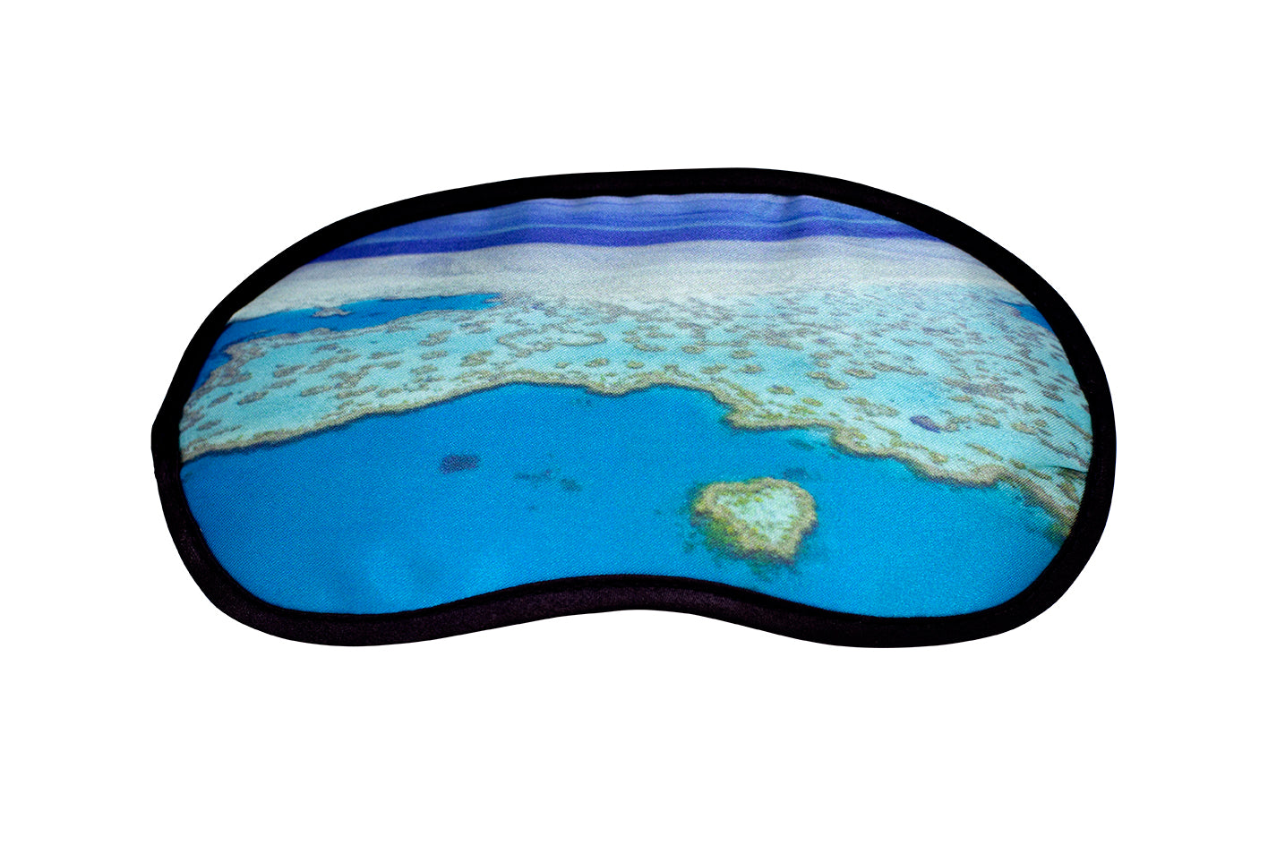 Eye Mask Blue Heart Print